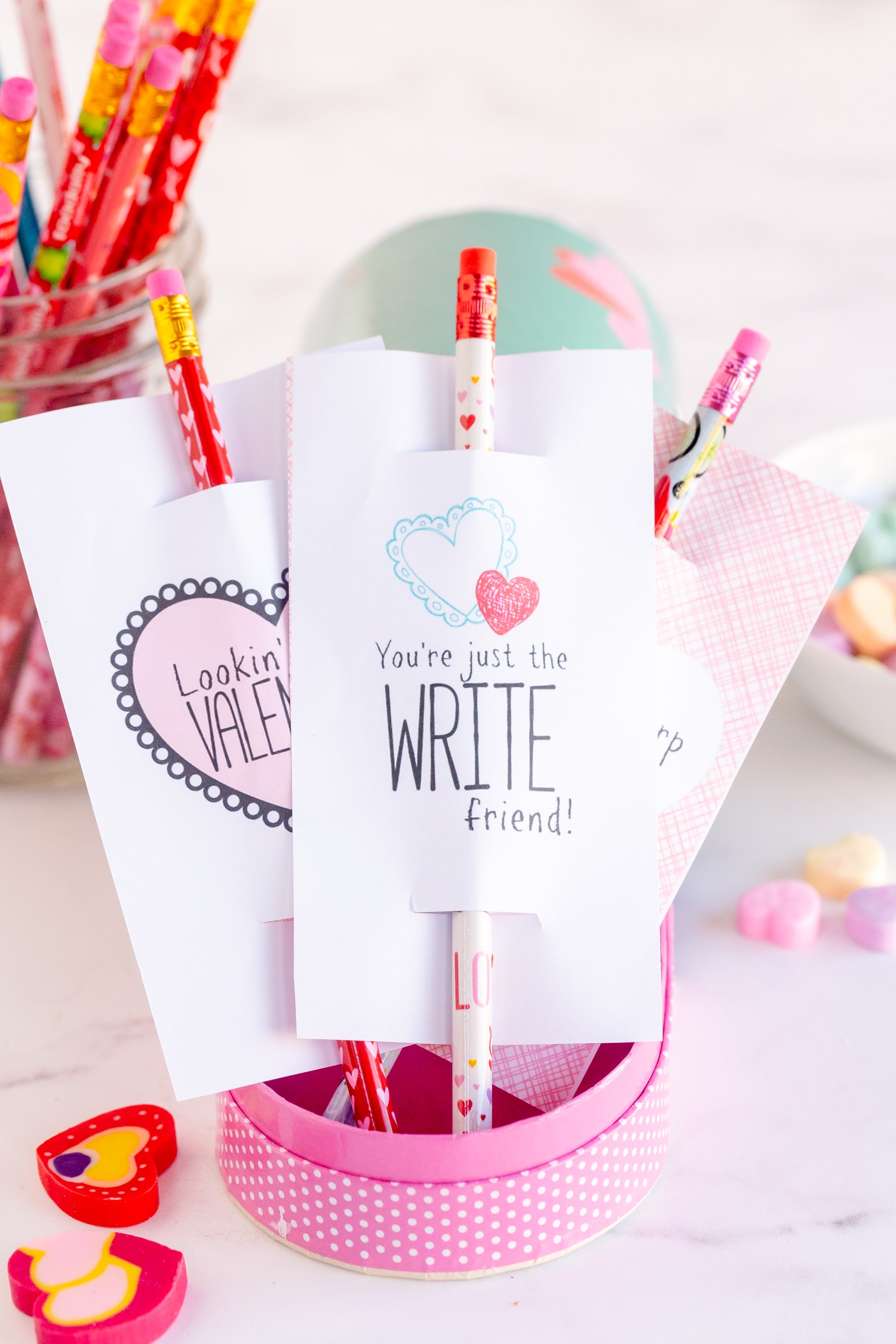 Pencil Valentine: Free Printable - Made To Be A Momma